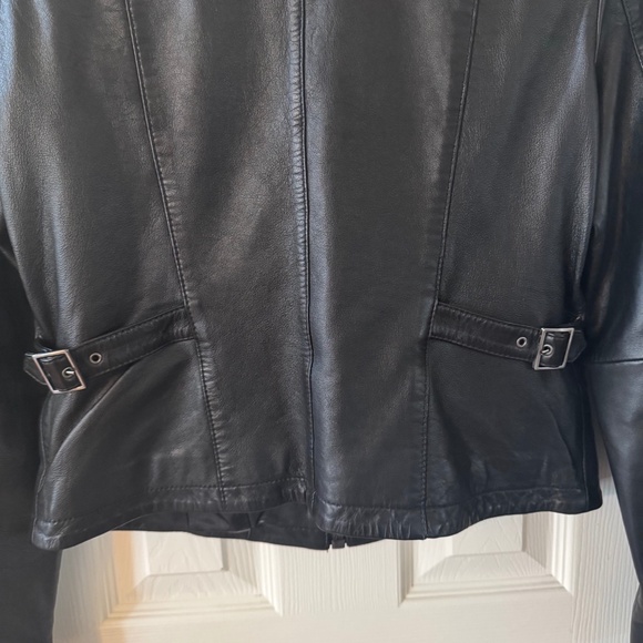 Superdry Women’s Black Leather Jacket – Size 8 – 100% Leather - Picture 10 of 10